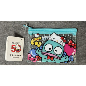 Sanrio Hangyodon Hello Kitty 50th Anniversary Limited Exclusive Zipper Pouch